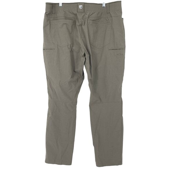 Kuhl Outdoor Hiking Pants Mens Size 40 X 32 Slim Straight Leg Greige *READ - Picture 2 of 9